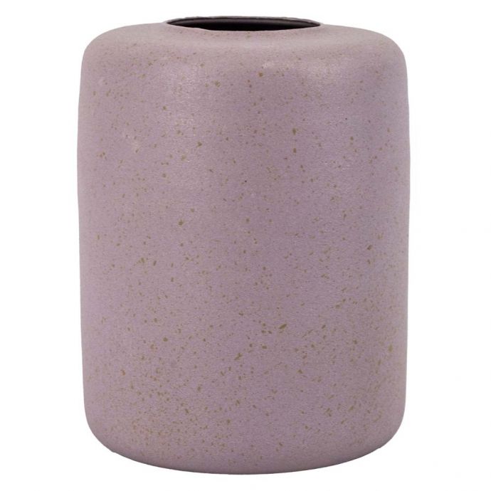 Metalen vaas lila sand dots 