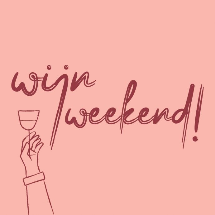 Tegeltje - Wijn weekend