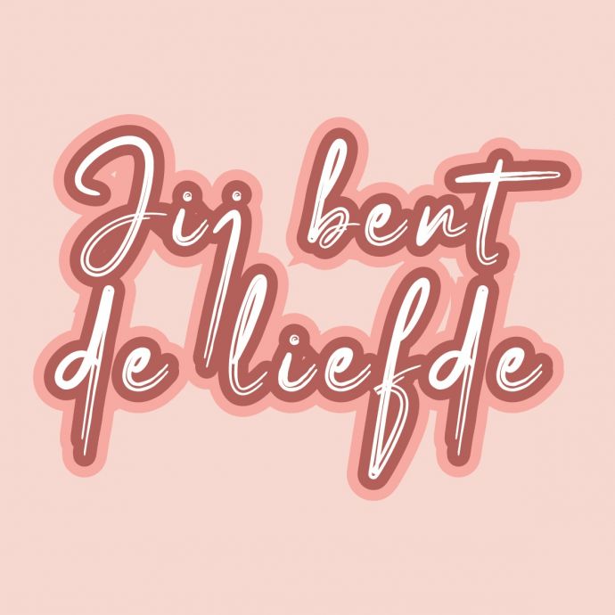 Tegeltje - Jij bent de liefde 