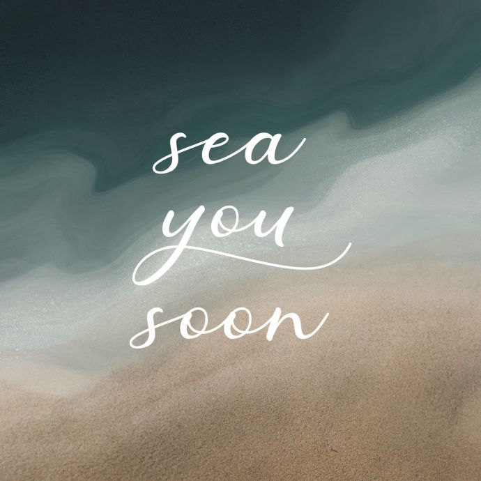 Tegeltje - Sea you soon 