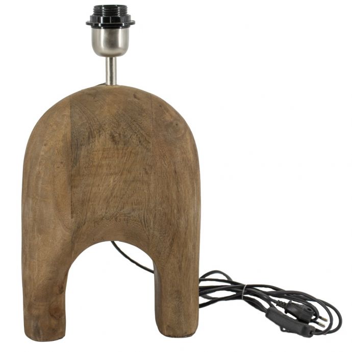 Houten lampenvoet mountain walnut 