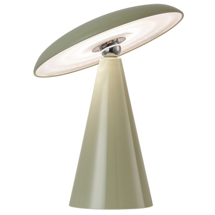 Tafellamp Mush LED op accu groen
