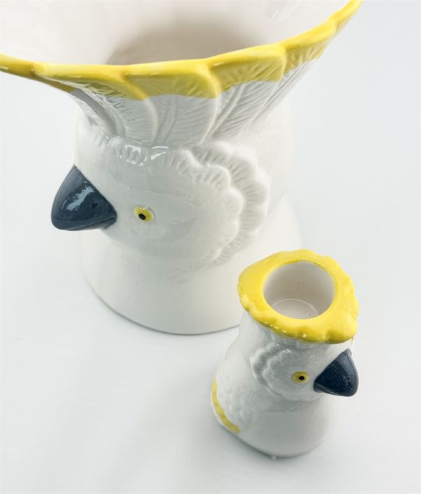 Aardewerk vaas vogel