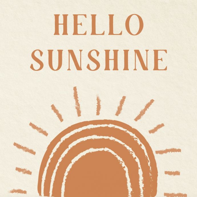 Tegeltje - Hello sunshine