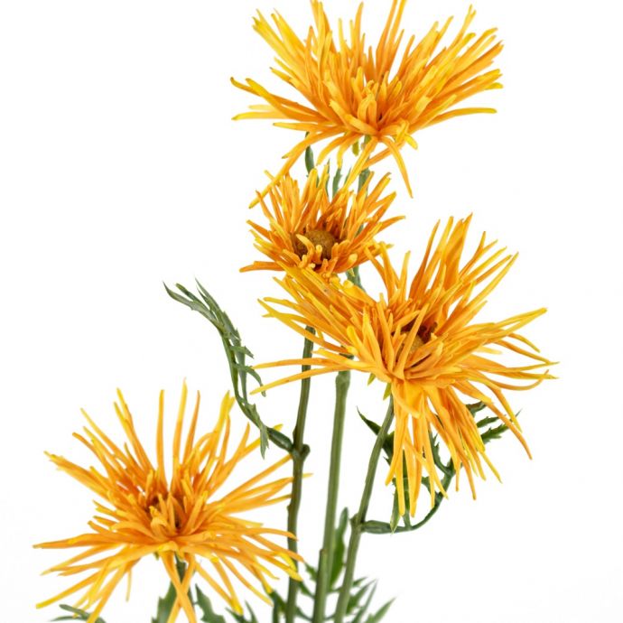 Kunstbloem Japanse Chrysant oranje 