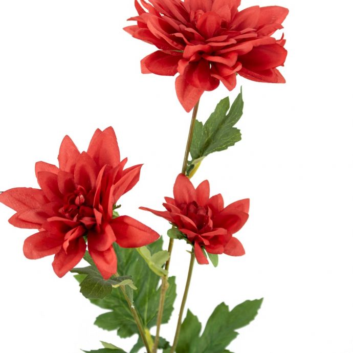Kunstbloem Dahlia rood 
