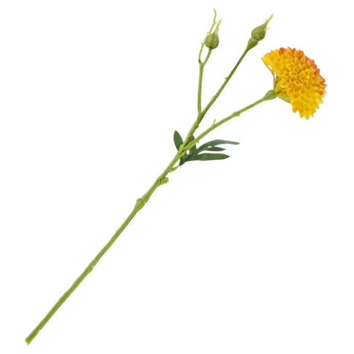 Kunstbloem zinnia 36cm oranje
