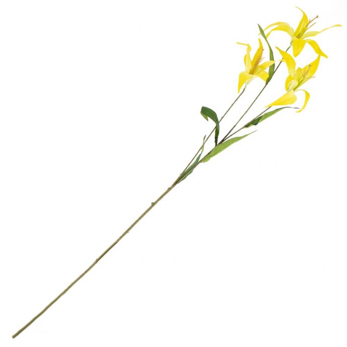 Kunstbloem tijgerlelie 100cm geel