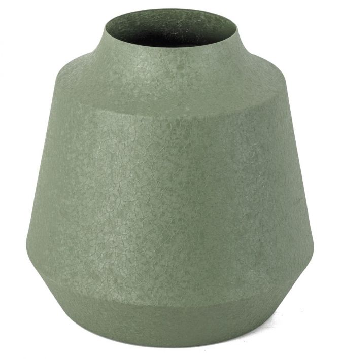 Metalen vaas green texture