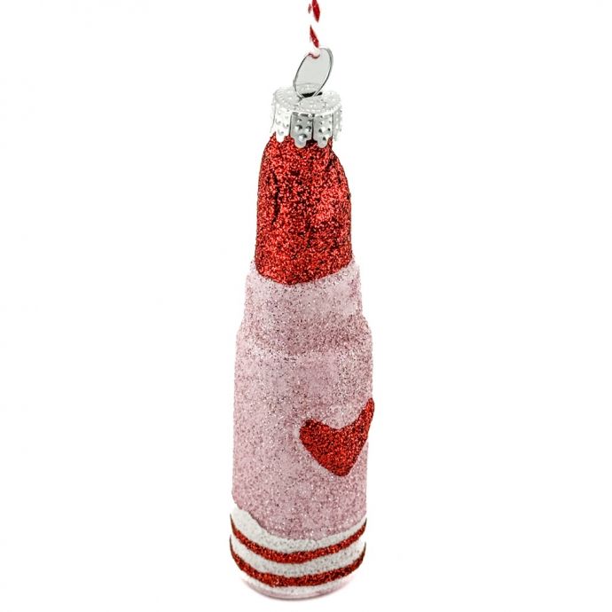 Kersthanger lippenstift glitter