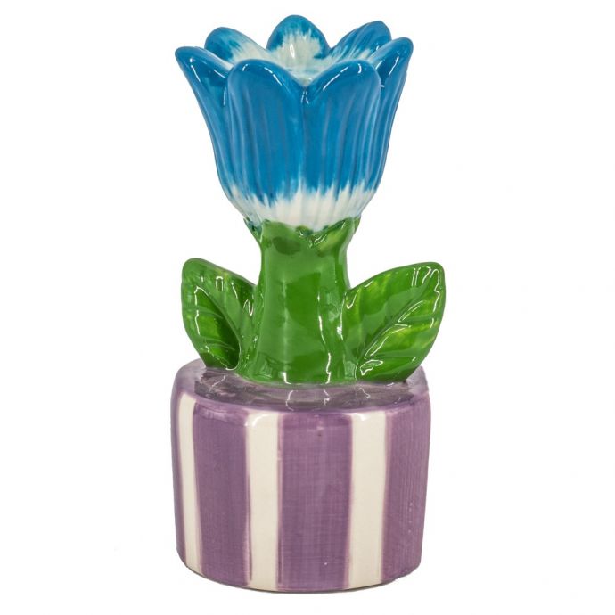 Kaarsenstandaard tulp stripes 