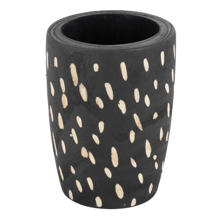 Houten vaas Batik