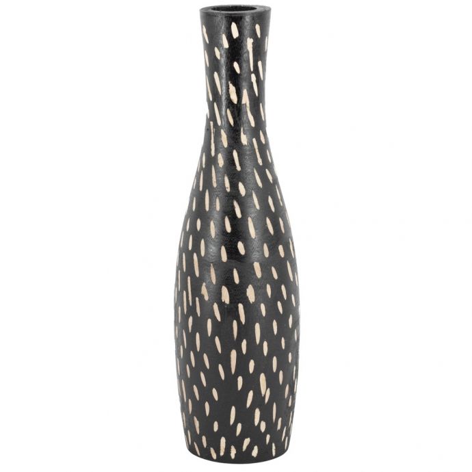 Houten vaas Batik