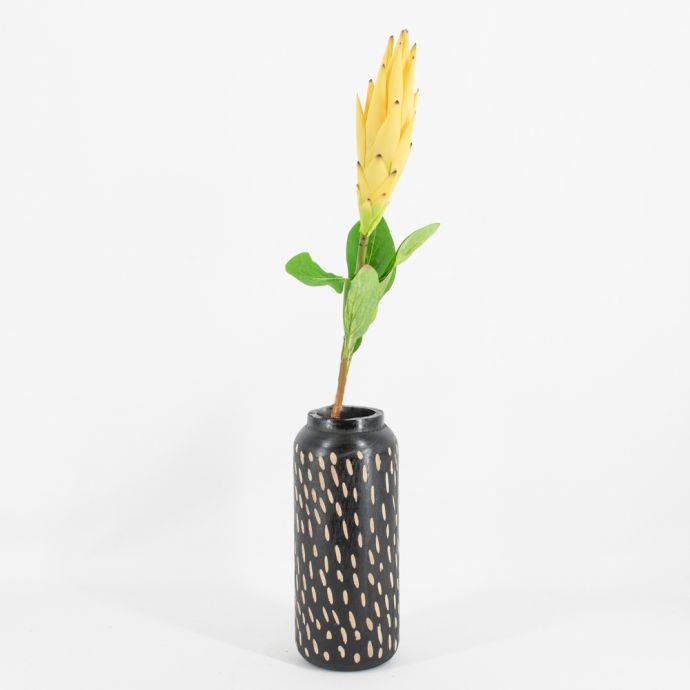 Kunstbloem Protea geel