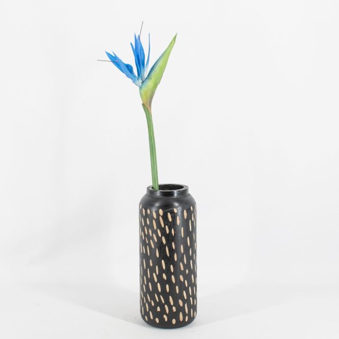 Kunstbloem Strelitzia blauw