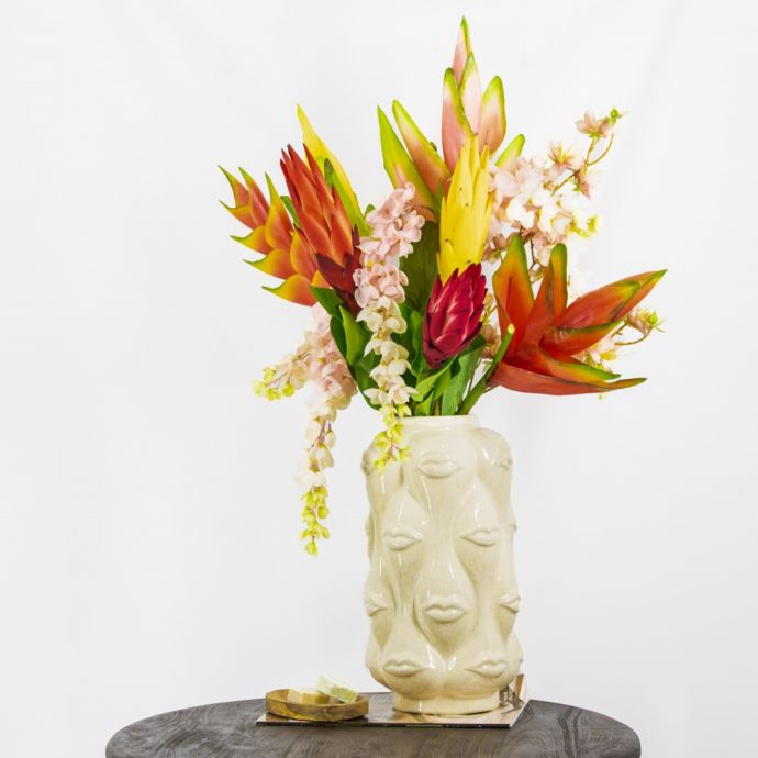 Kunstbloem Heliconia rood