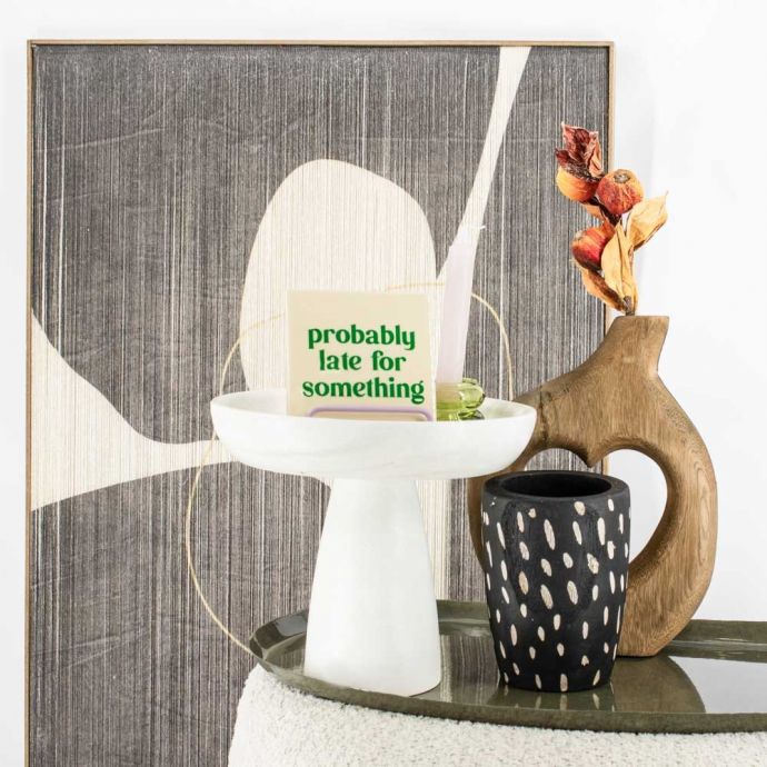 Houten vaas Batik