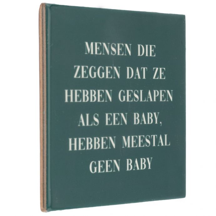 Tegeltje - Slapen als een baby 