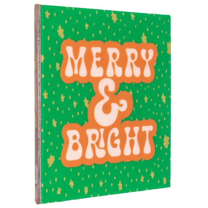 Tegeltje - Merry & bright