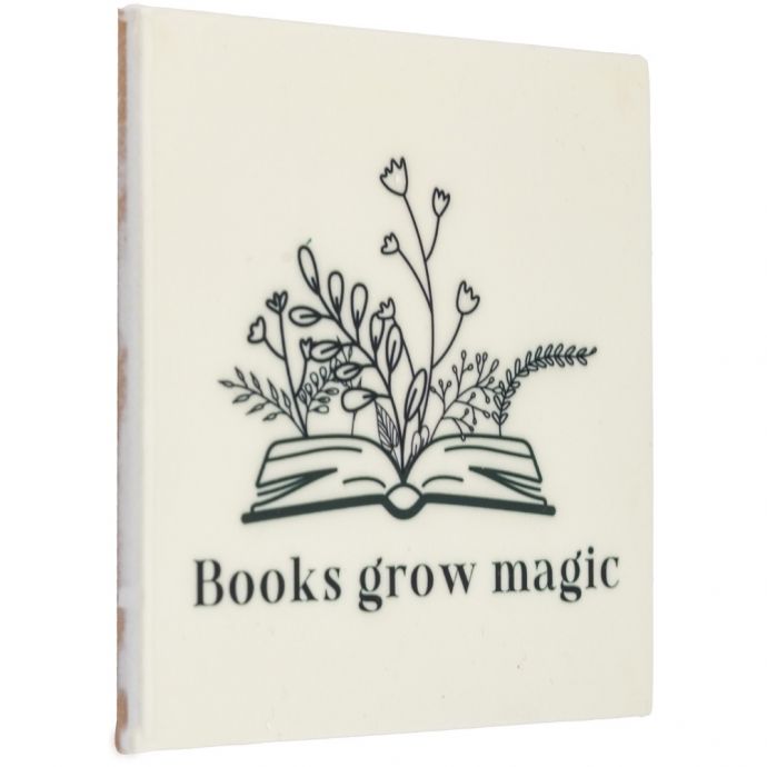 Tegeltje - Books grow magic 