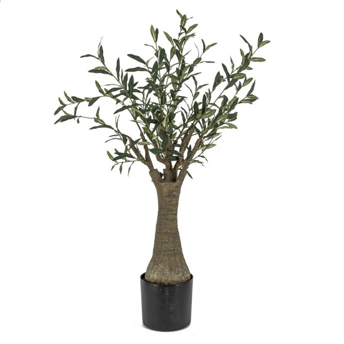 Kunstplant olijf met dikke stam 115cm