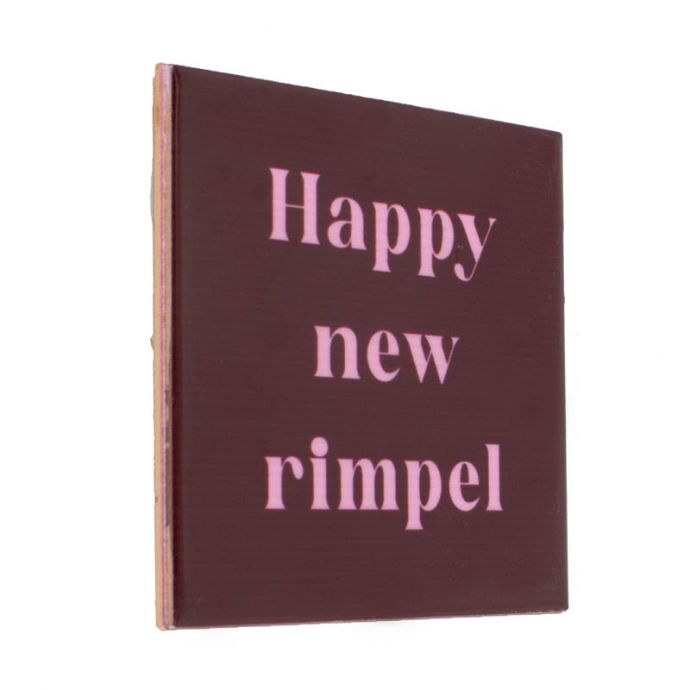 Tegeltje 'Happy new rimpel'