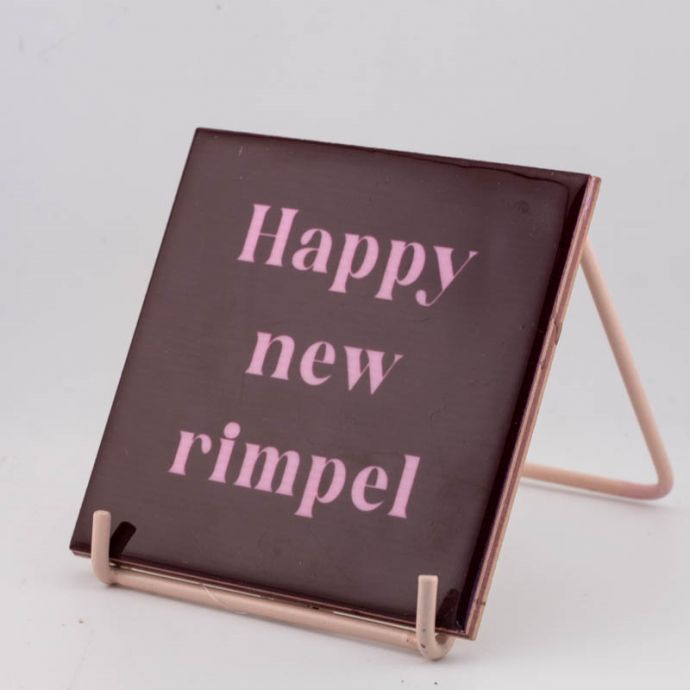 Tegeltje 'Happy new rimpel'