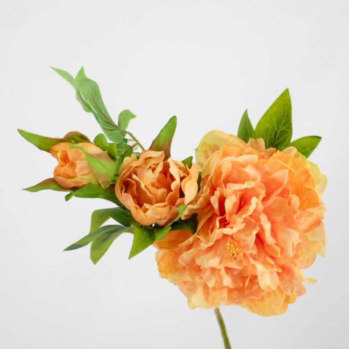 Kunstbloem pioen peach
