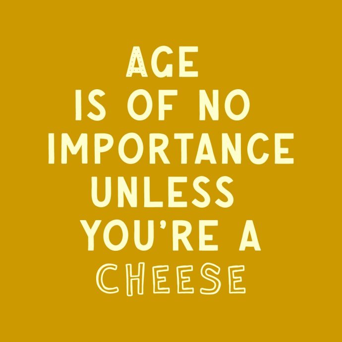 Tegeltje - Age is of no importance