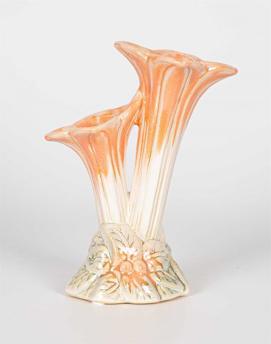 Aardewerk tulpenvaas oranje