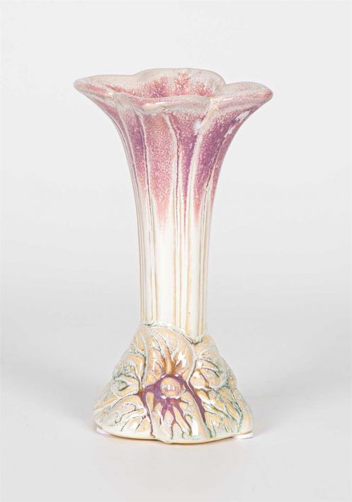Aardewerk tulpenvaas roze