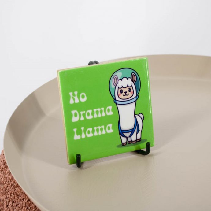 Tegeltje 'No drama llama'