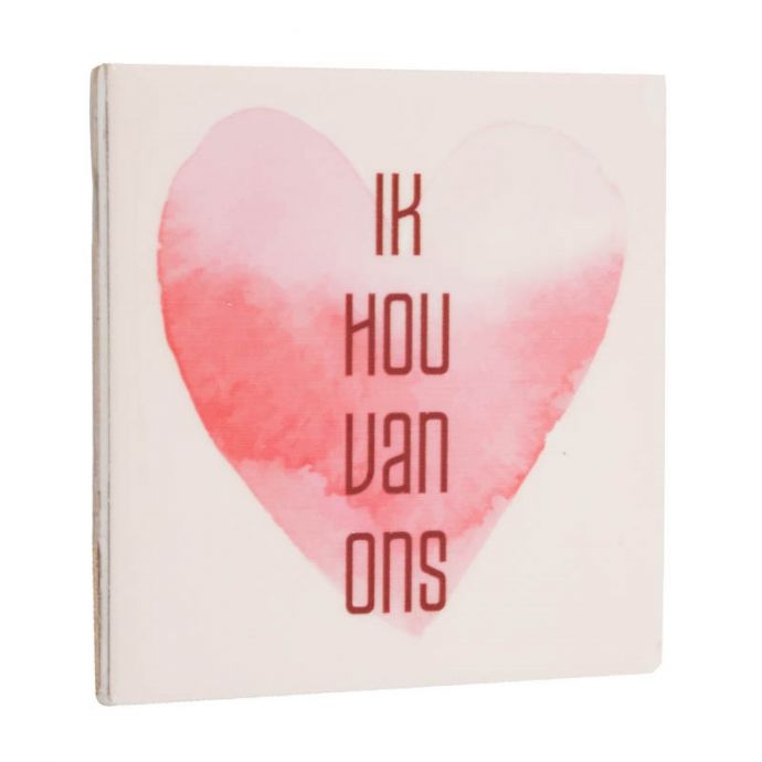 Tegeltje 'Ik hou van ons'