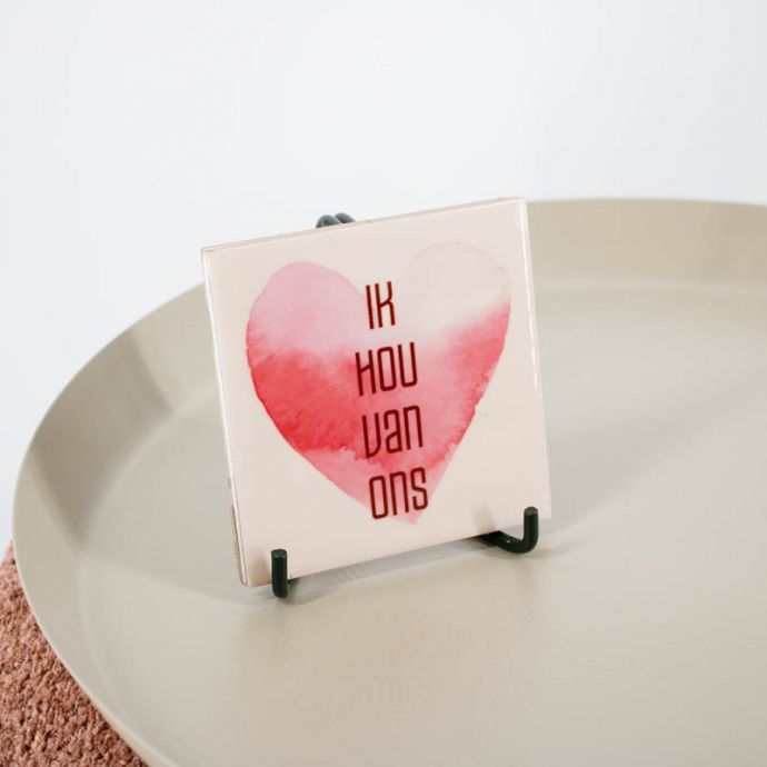 Tegeltje 'Ik hou van ons'