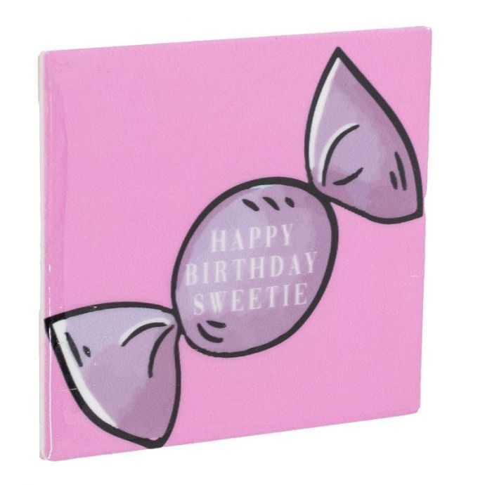 Tegeltje - Happy birthday sweetie