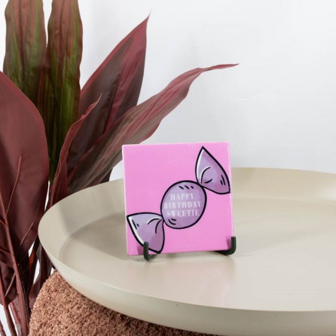 Tegeltje - Happy birthday sweetie