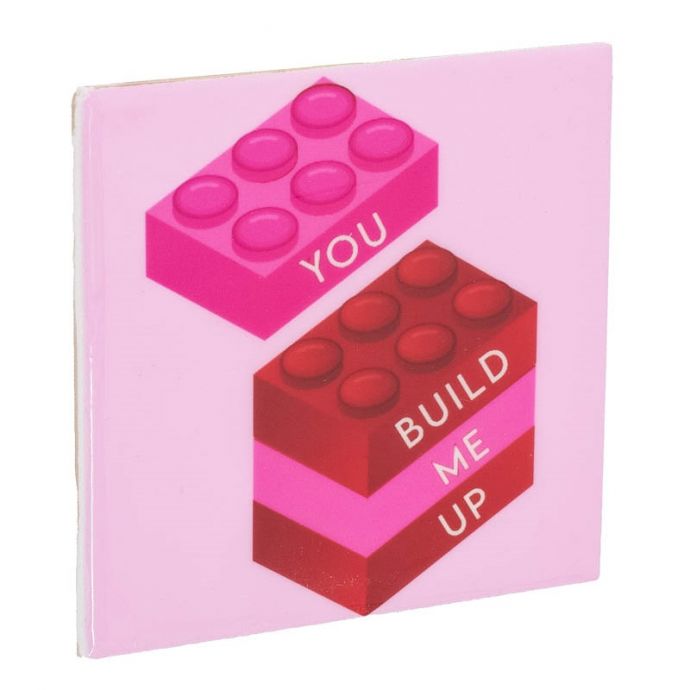 Tegeltje - Lego you build me up