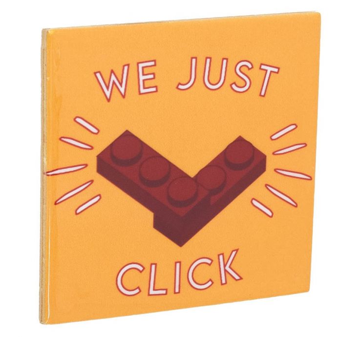 Tegeltje - Lego we click