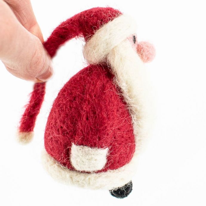 Wollen hanger kerstman