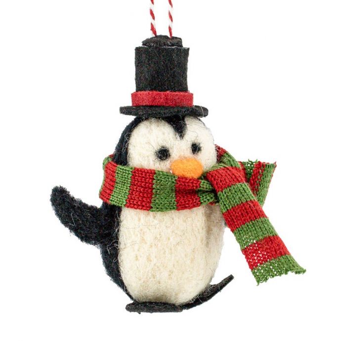 Wollen hanger pinguin hoed