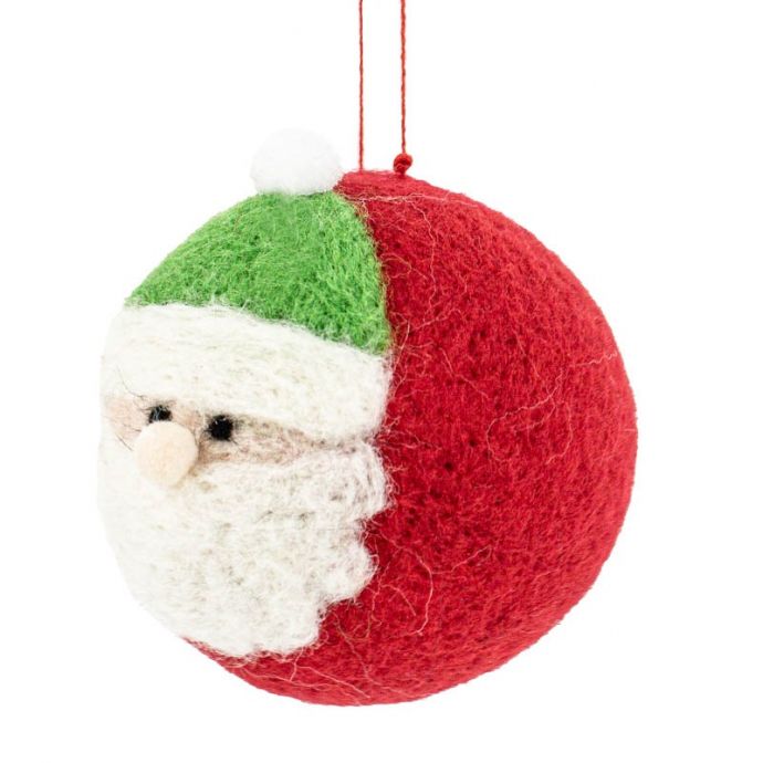 Wollen hanger kerstman