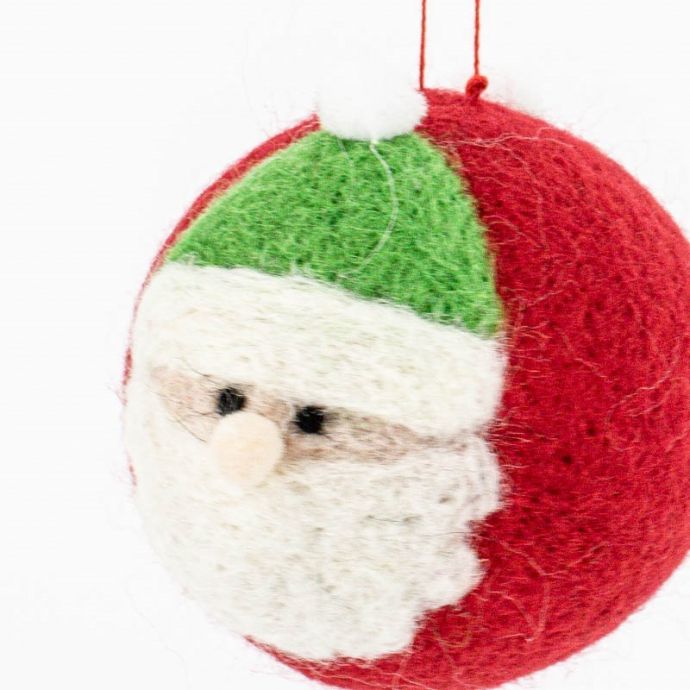 Wollen hanger kerstman