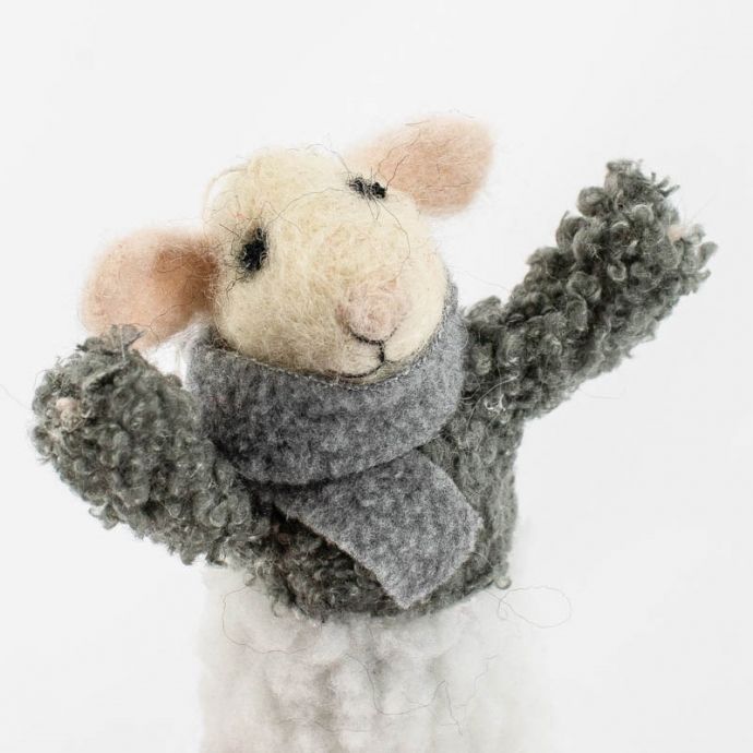 Wollen hanger muis
