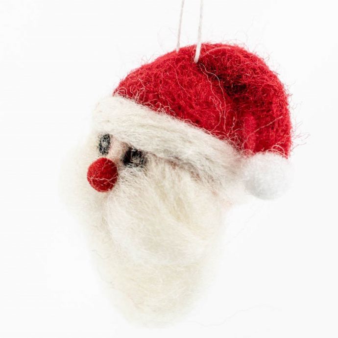 Wollen hanger kerstman