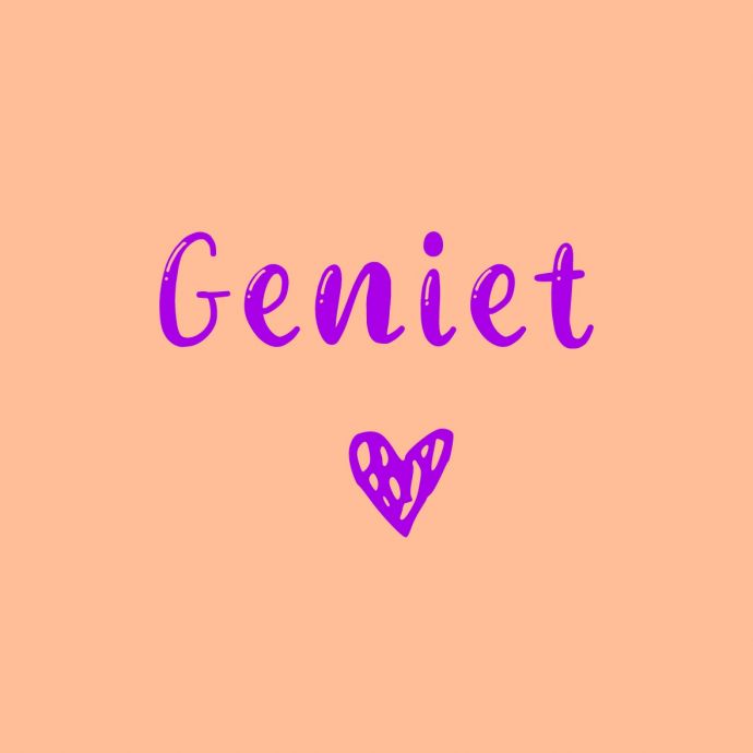 Tegeltje - Geniet