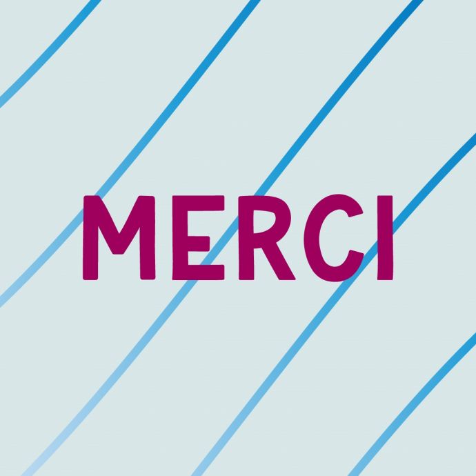 Tegeltje 'Merci'