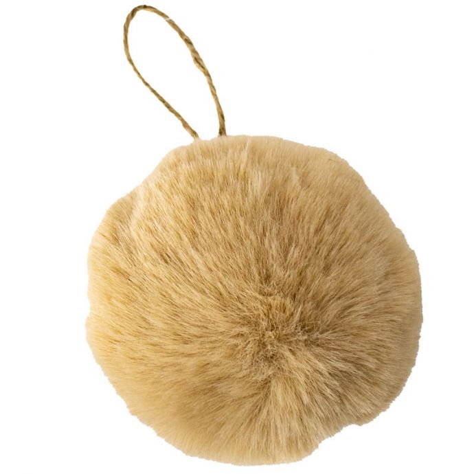Hanger Fluffy bal taupe