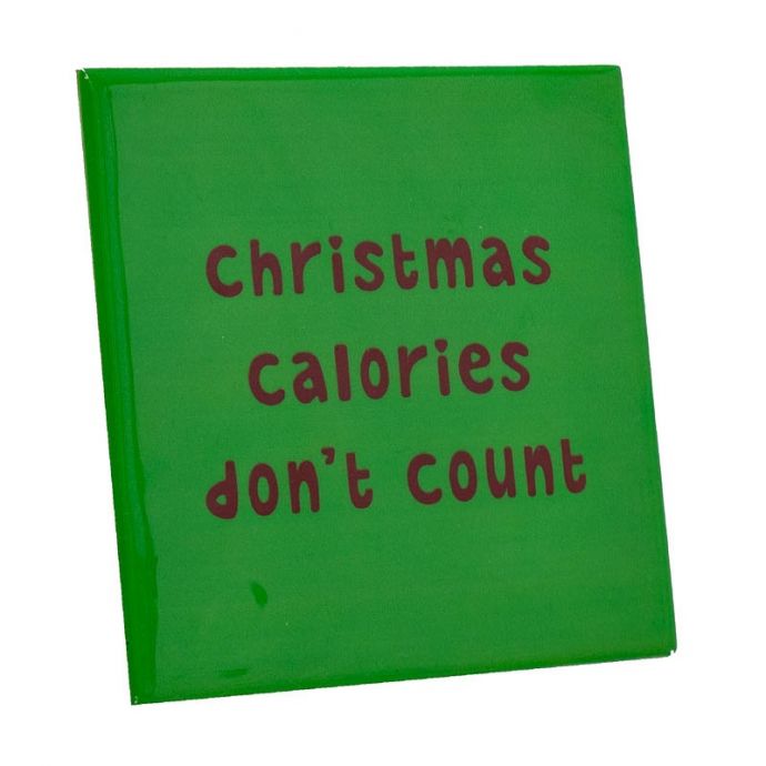 Tegeltje 'Christmas calories'