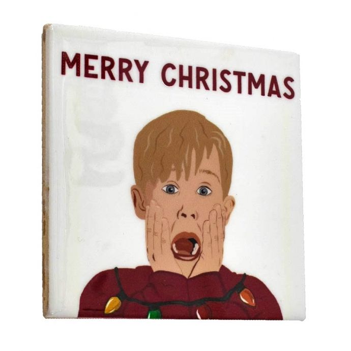 Tegeltje 'Merry christmas Home Alone'
