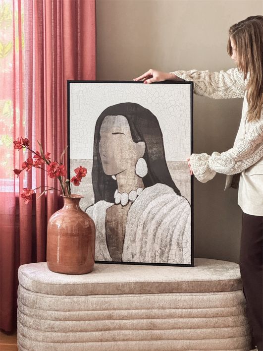Schilderij vrouw